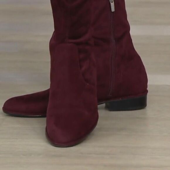 Marc Fisher Taupe Hulie Over The Knee Faux Suede Boots 8M new in Box - Picture 7 of 14